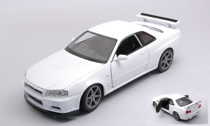 Nissan Skyline Gt-r (R34) White – Welly 1:24