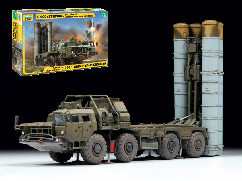 Russian Launch Vehicle A-400 Triumf Missile System Kit – Zvezda 1:72