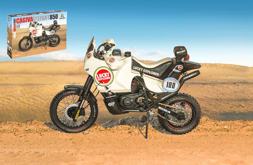 Cagiva Elephant 850 Paris-dakar 1987 Kit – Italeri 1:9