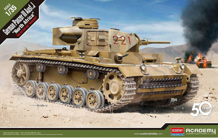 German Panzer Iii Ausf.J North Africa Kit 1:35 – Academy