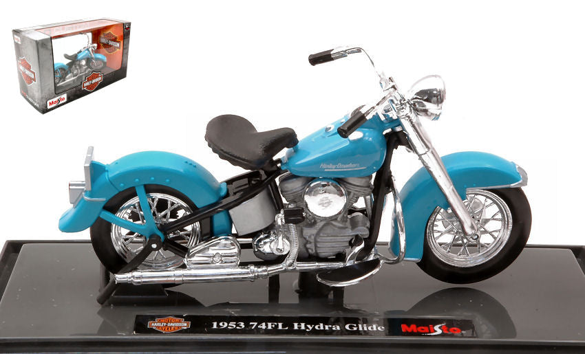 Harley Davidson 74Fl Hydra Glide 1953 Light blu 1:18 – Maisto