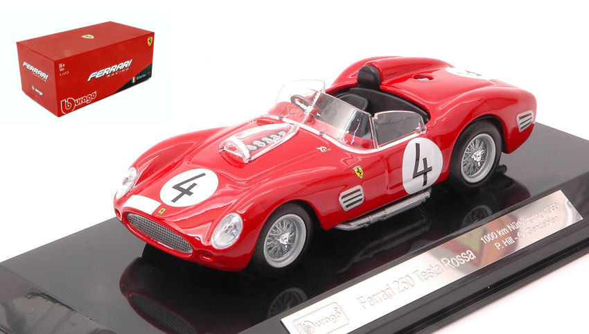 Ferrari 250 Testa Rossa N.4 1000 Km Nurburgring 1959 Hill-gendebien – Burago 1:43
