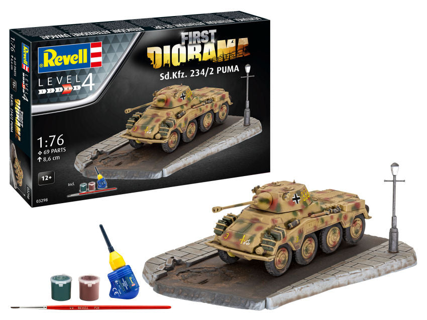 First Diorama Set SD.KFZ.234/2 Puma Kit – Revell 1:76