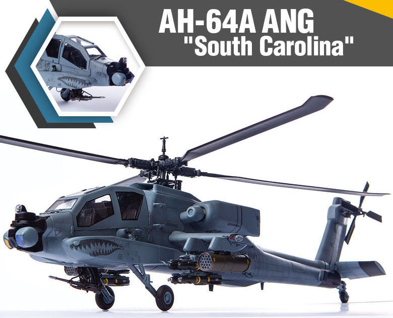 Elicottero AH-64A Ang South Carolina Kit – Academy 1:35