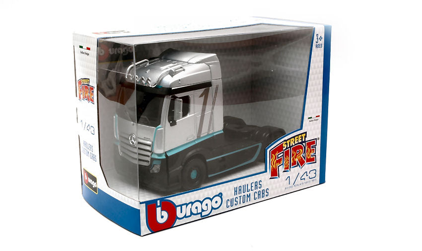 Mercedes Actros Gigaspace Silver – Burago 1:43