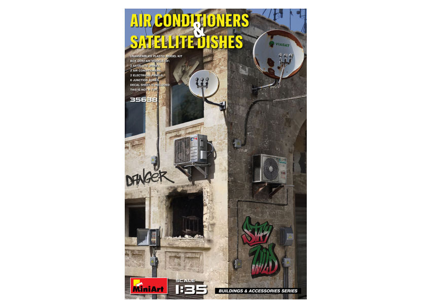 Air Conditioned & Satellite Dishes Kit – Miniart 1:35