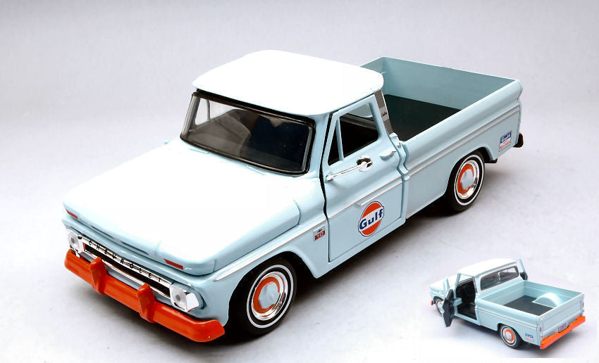 Chevrolet C10 Fleetside Pick Up 1966 Gulf – MotorMax 1:24