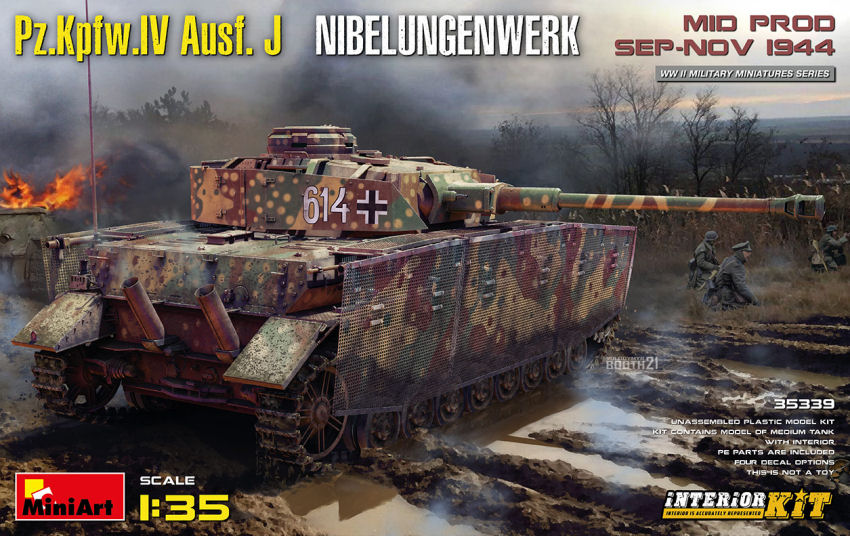 Pz.kpfw.iv Ausf.j Nibelungenwerk Mid Prod.interior Kit – Miniart 1:35