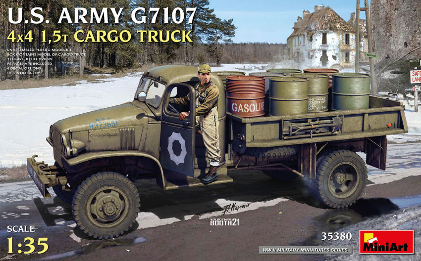 US Army G7107 4x4 1,5t Cargo Truck Kit – Miniart 1:35