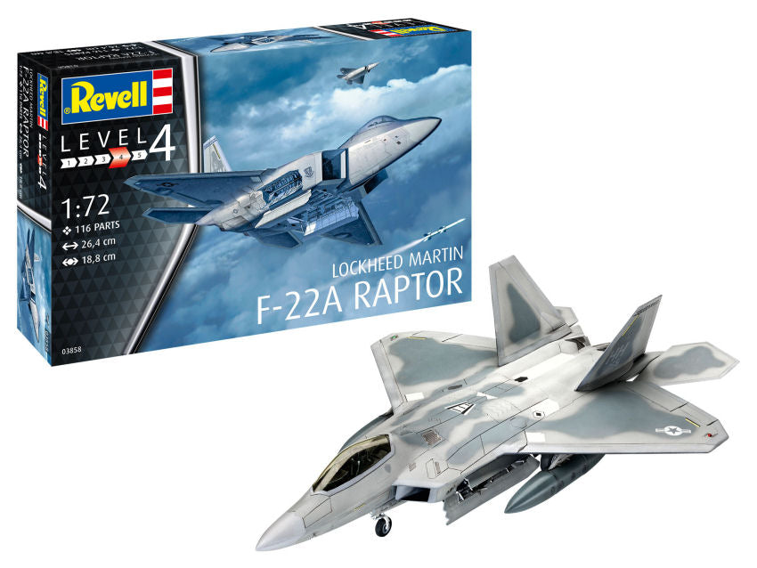Lockheed Martin F-22A Raptor Kit – Revell 1:72