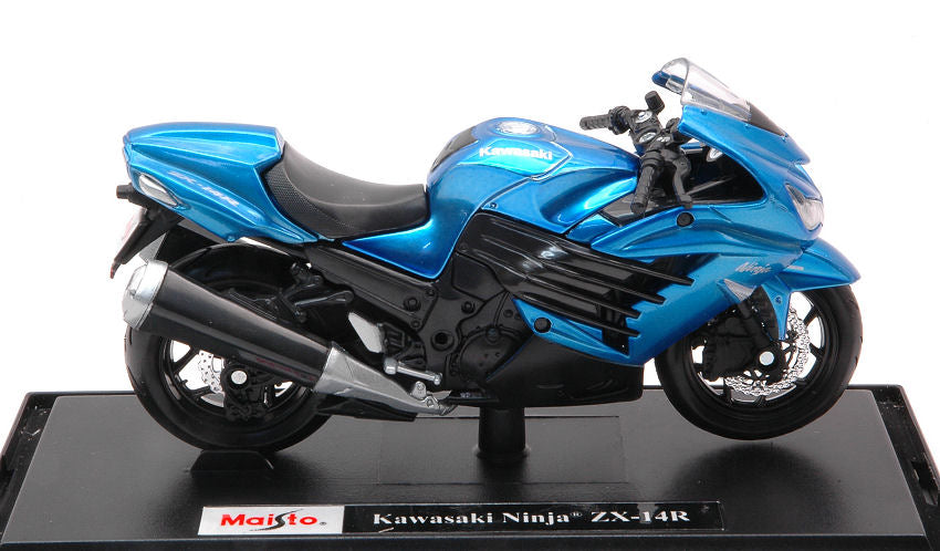 Kawasaki Ninja Zx-14R Metallic blu 1:18 – Maisto