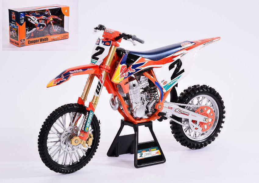 Red Bull Ktm 450 Sx-f N.2 Factory Racing Team Cooper Webb 2019 – New Ray 1:6