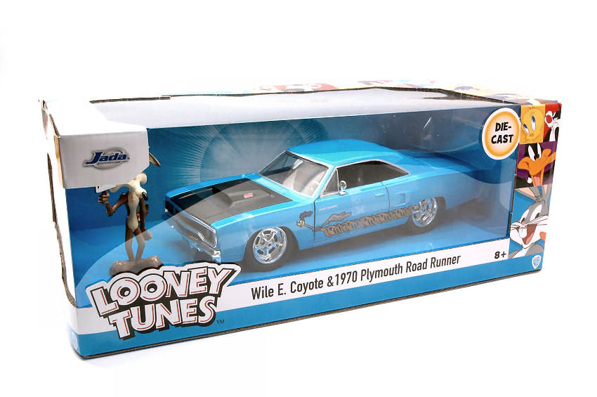 Plymouth Road Runner 1970 "looney Tunes" With Wile E Coyote Figure – Jada Toys 1:24