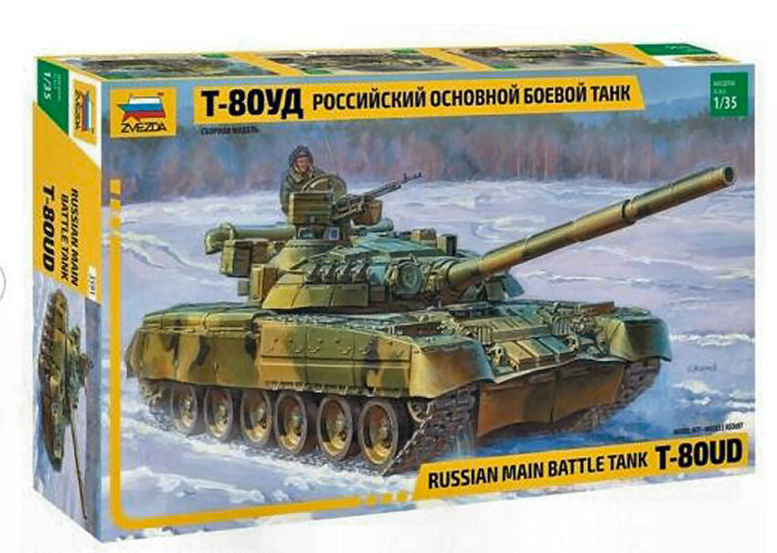 Russ.main Battle Tank T-80UD Kit – Zvezda 1:35