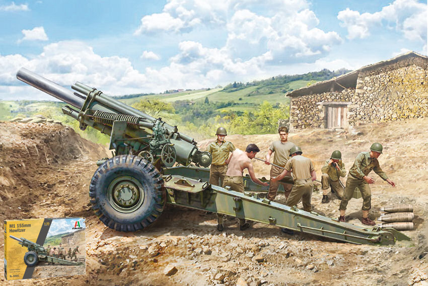 M1 155 Mm Howitzer With Crew Kit – Italeri 1:35