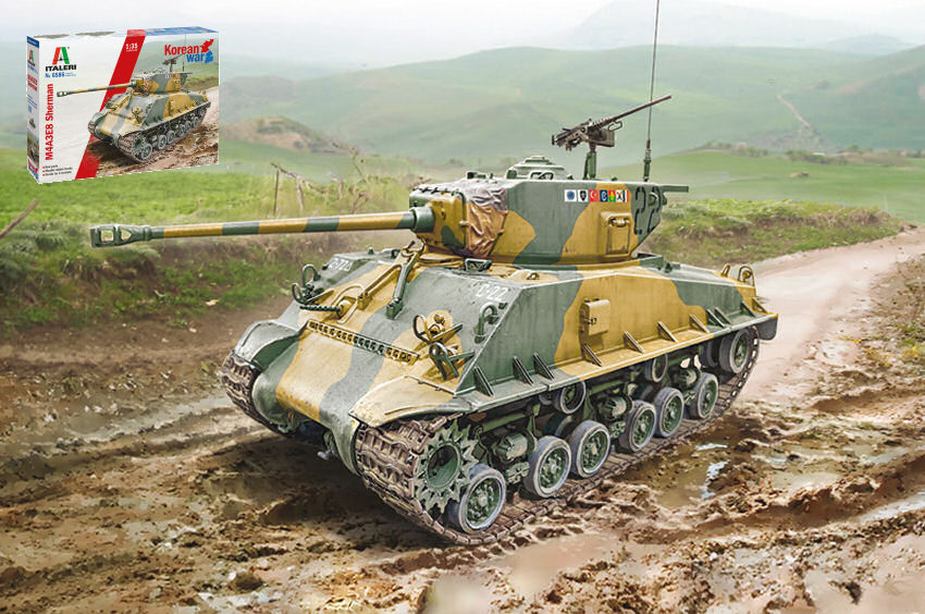 Sherman M4A3E8 Korean War Kit – Italeri 1:35