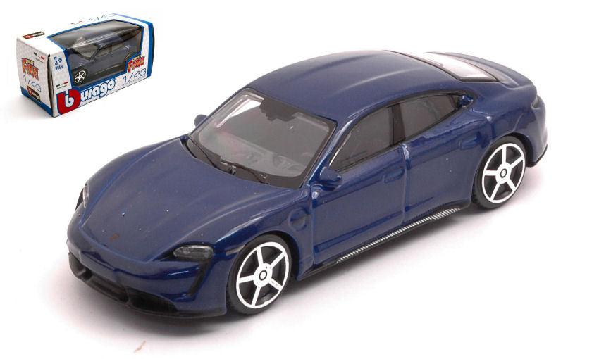 Porsche Taycan 2018 Blue – Burago 1:43