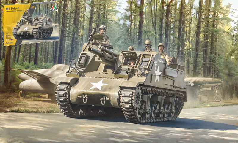 M7 Priest Gun Motor Carriage Kit – Italeri 1:35