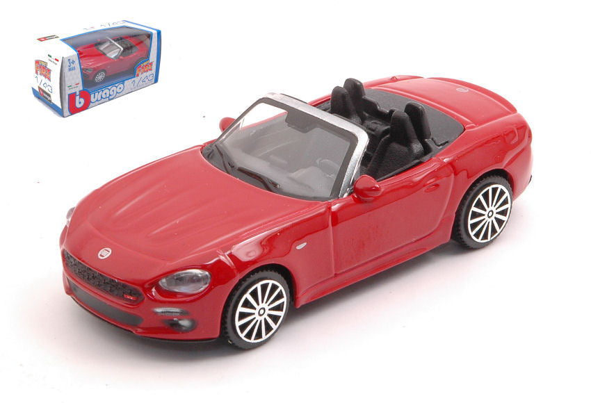 Fiat 124 Spider Red – Burago 1:43