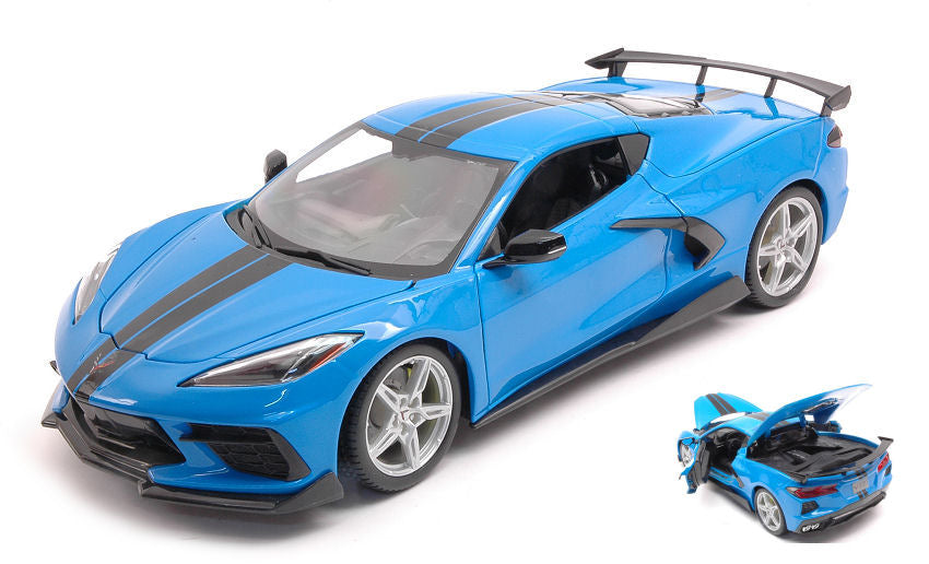 Chevrolet Corvette Stingray (high Wing) 2020 Blue – Maisto 1:18