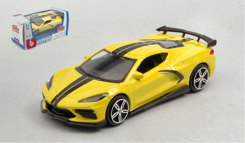 Chevrolet Corvette Stingray Coupe' 2020 Yellow – Burago 1:43
