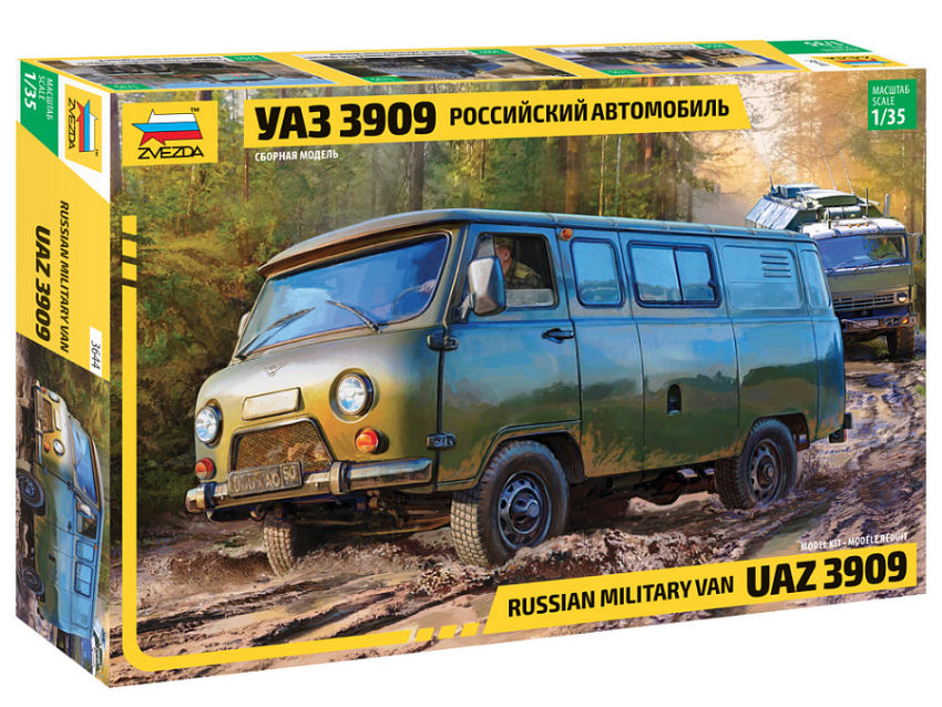Uaz 3909 Russian Military Van Kit – Zvezda 1:35
