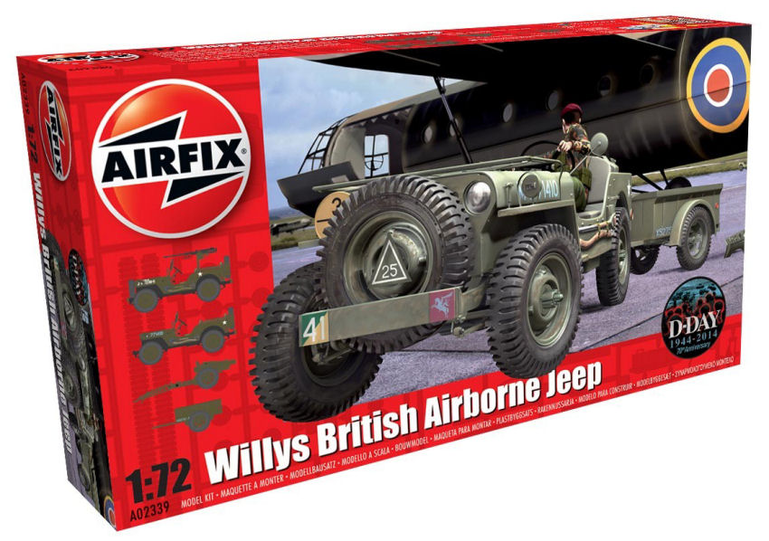 Willy's Jeep Trailer & 6PDR Gun Kit – Airfix 1:72