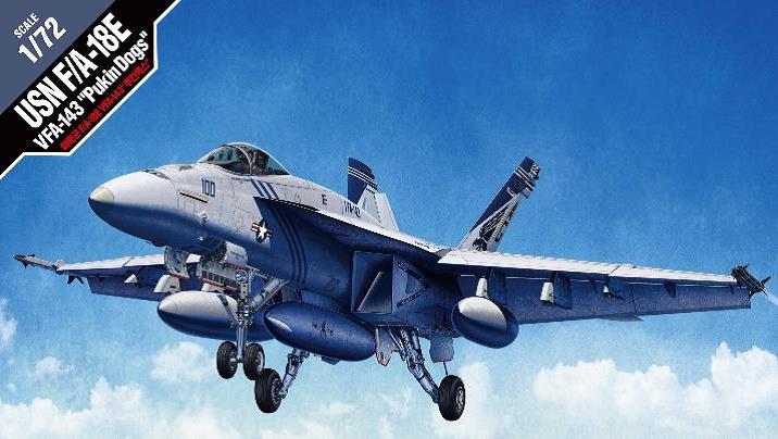 Usn F7A-18E Vfa-143 Pukin Dogs Kit 1:72 – Academy