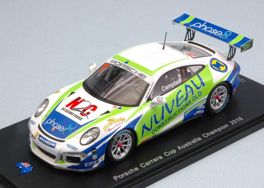 Porsche Carrera Cup Australia Champion 2016 Matt Campbell 1:43 – Spark Model