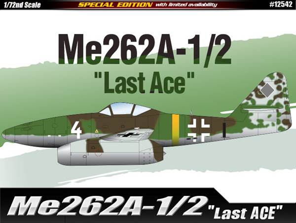 Aereo Ma 262A 1/2 "Last Ace" Kit 1:72 – Academy