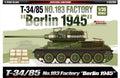 T34/85 N.183 Factory Berlin 1945 Kit – Academy 1:35