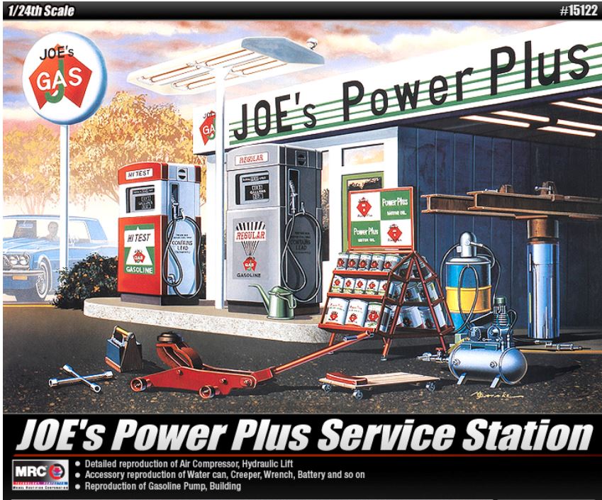 Joe's Power Plus Gas Service Station Kit – Academy 1:24