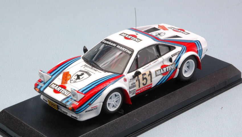 Ferrari 308 Gtb GR.4 N.151 Tour De Corse Hist. 2011 Aghina-ruppert – Best Model 1:43