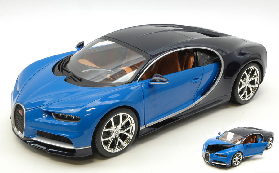 Bugatti Chiron 2016 Blue/black – Bburago 1:18