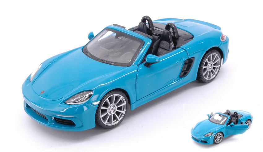 Porsche 718 Boxster Cabriolet Bluegreen 1:24 – Bburago