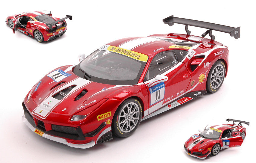 Ferrari 488 Challenge N.11 Formula Racing 2017 – Burago 1:24