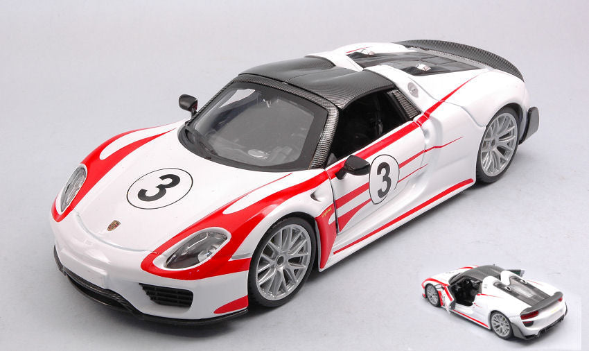 Porsche 918 Weissach Package N.3 2013 0-100 2,6 Sec – Burago 1:24
