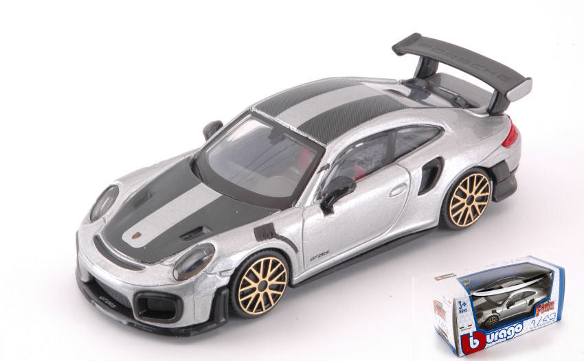 Porsche 911 GT2 Rs Silver – Burago 1:43