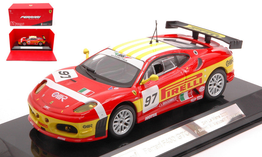 Ferrari F430GT N.97 Bms Scud.italia 2nd LMGT2 2008 Maluc.-rub.-bab. – Burago 1:43