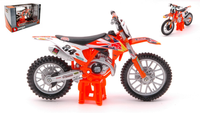 Ktm Sx 450 2018 Red Bull N.84 Jeffrey Herlings – Burago 1:18
