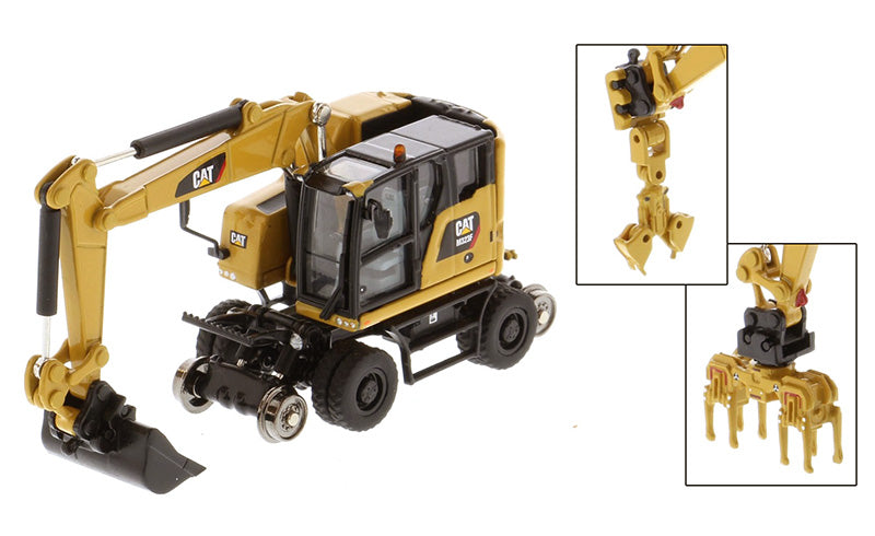 Cat M323F Railroad Wheeled – Diecast Master 1:87