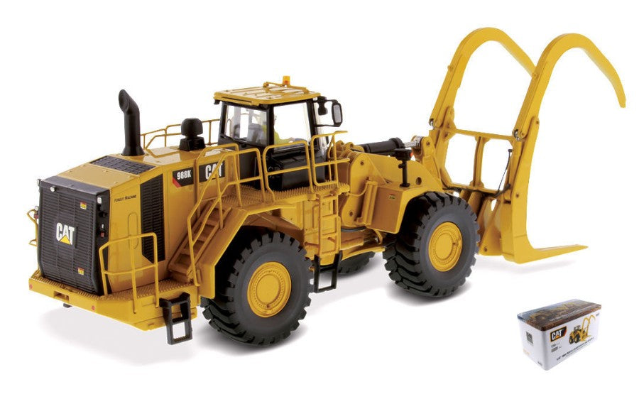 Cat 988K Wheel Loader Forest W/log Grapple – Diecast Master 1:50