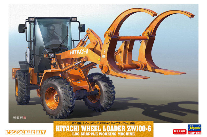 Hitachi Wheel Loader ZW100-6 Log Grapple Kit – Hasegawa 1:35