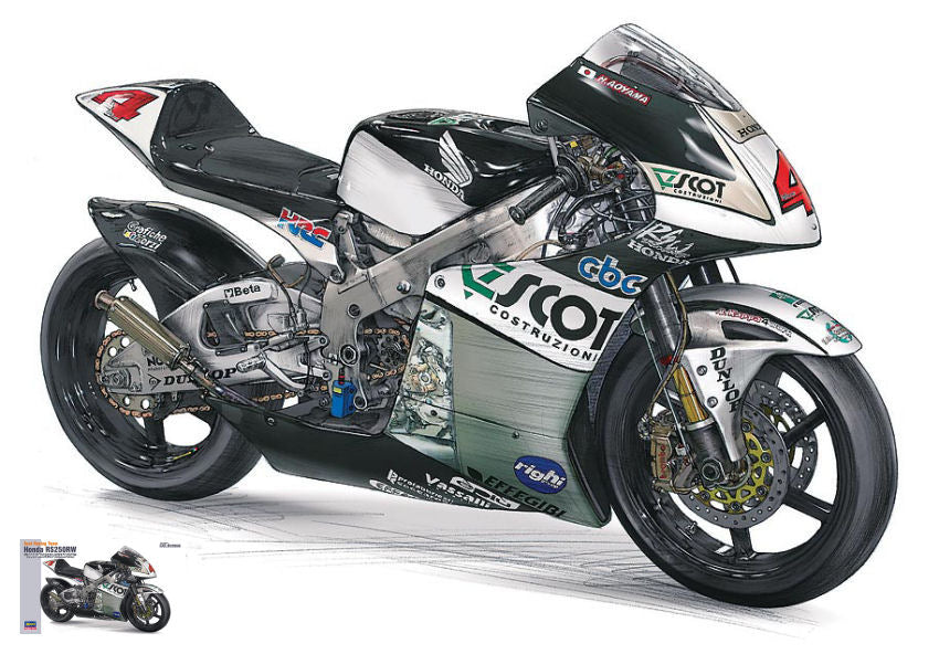 Honda RS250RW H.AOYAMA 2009 Team Scot N.4 World Champion 250cc Kit – Hasegawa 1:12