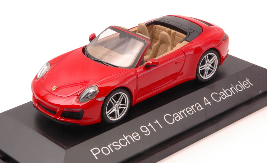 Porsche 911 Carrera 4 Cabrio Red – Herpa 1:43