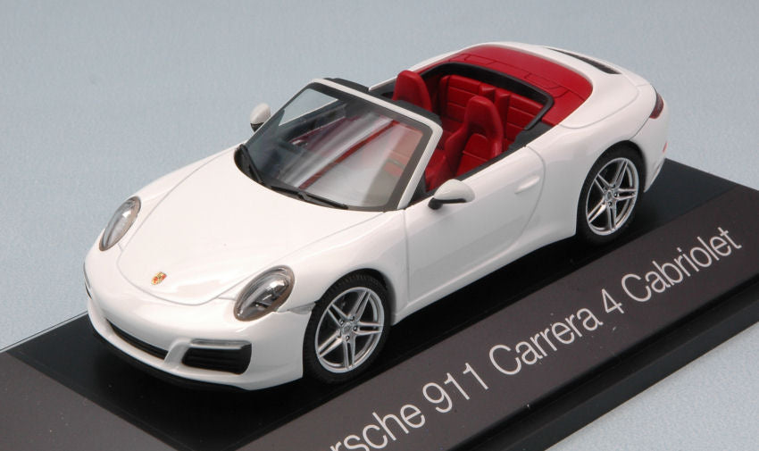 Porsche 911 Carrera 4 Cabriolet White – Herpa 1:43