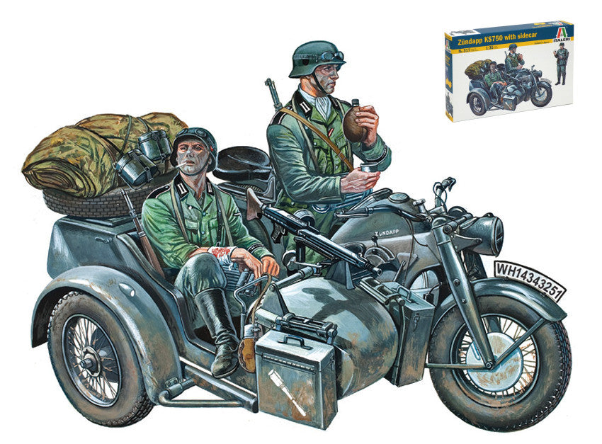 Zundapp Ks750 W/Sidecar Kit 1:35 – Italeri