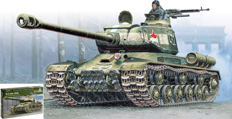 Josef Stalin JS-2 (tank Driver Included) Kit – Italeri 1:56