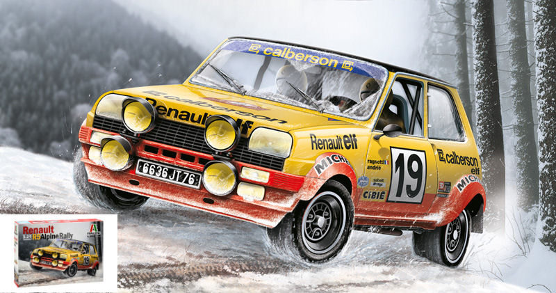 Renault R5 Alpine Rally N.19 & 12 Monte Carlo 1978 Kit – Italeri 1:24