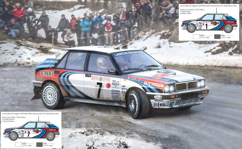 Lancia Delta Hf Integrale Monte Carlo 1990 Version N.1 Or N.7 Kit – Italeri 1:24